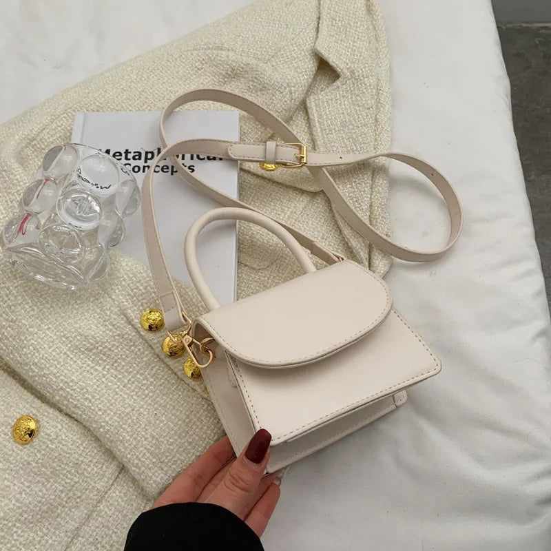 Mini PU Leather Crossbody Sling Bag Women's Handbags Ladies Shoulder Side Bag