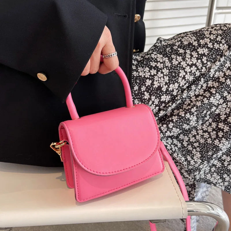 Mini PU Leather Crossbody Sling Bag Women's Handbags Ladies Shoulder Side Bag