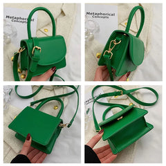 Mini PU Leather Crossbody Sling Bag Women's Handbags Ladies Shoulder Side Bag