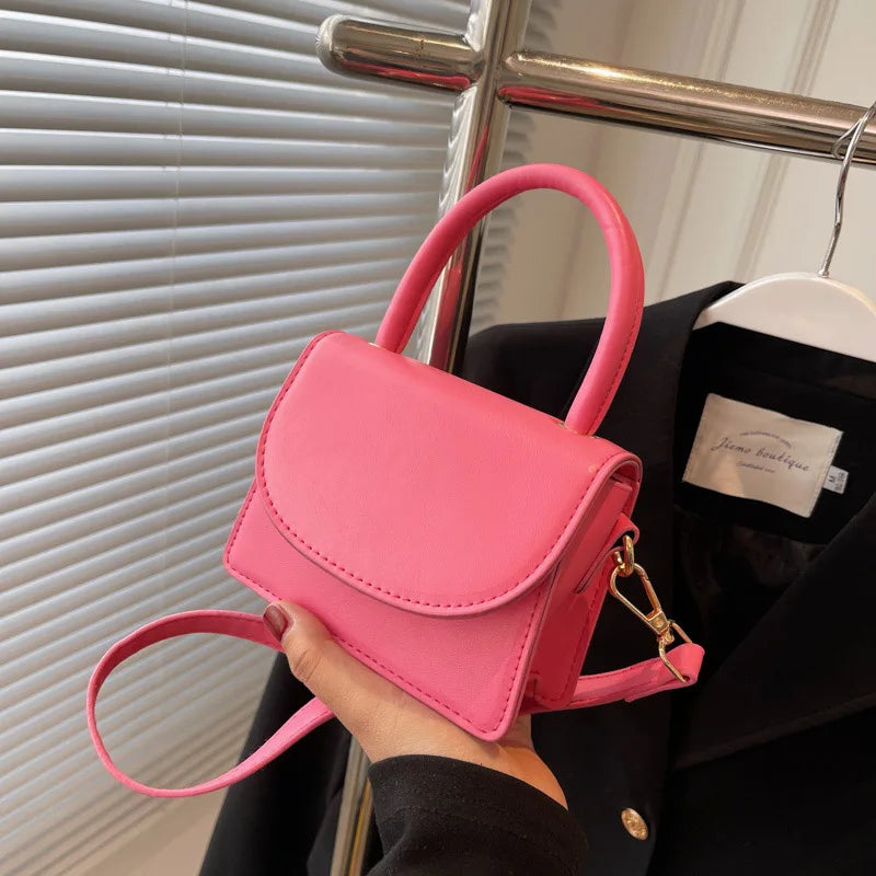 Mini PU Leather Crossbody Sling Bag Women's Handbags Ladies Shoulder Side Bag