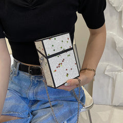 Mini Party Tote Bag PVC Women's Handbag Chain Shoulder