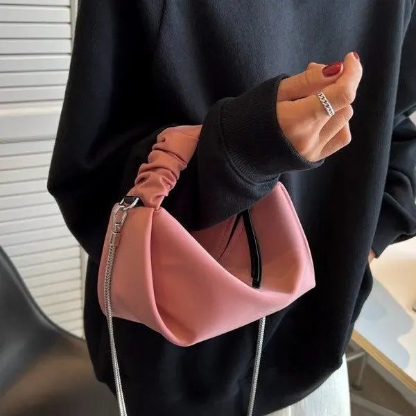 Mini Soft Retro Handbag Chain Small Shoulder Pack Women Bag