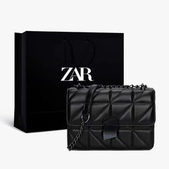 Mini Chain Crossbody Bag PU Solid Purses Hasp Messenger Bag