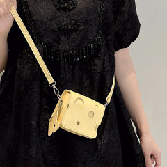 Mini Cheese Shaped Handbag Sling Shoulder Bag for Girls