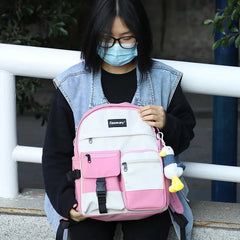 Waterproof Shoulder School Bags for Teenage Girls Backpack