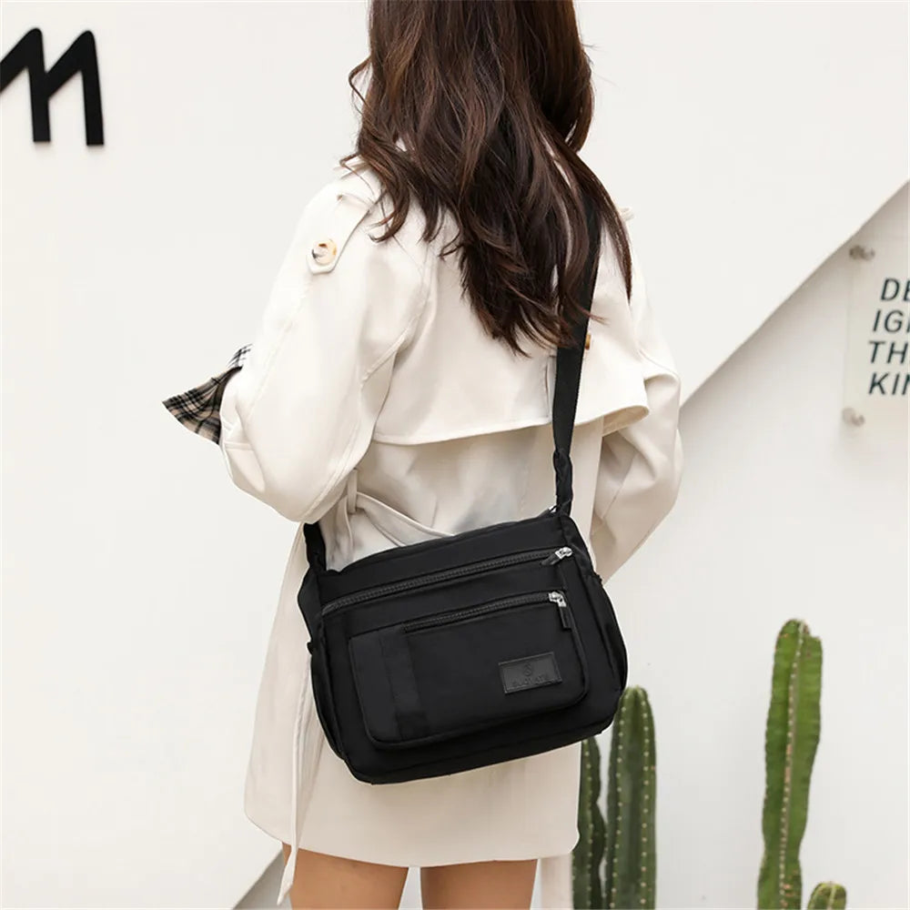 Women's Nylon Crossbody Bag Solid Shoulder Bags