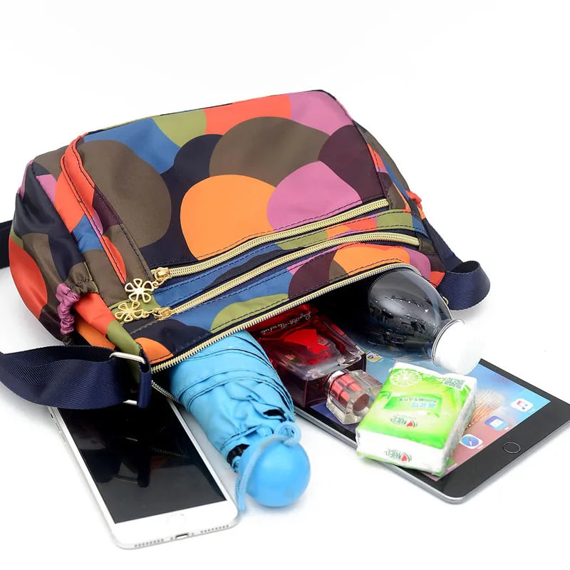 Nylon Crossbody Bag for Women Lightweight Shoulder Messenger SAC