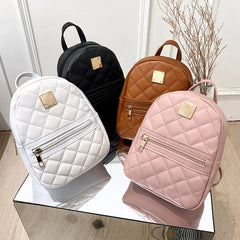 Multi-function Women Mini Backpack PU Leather Small Backpack