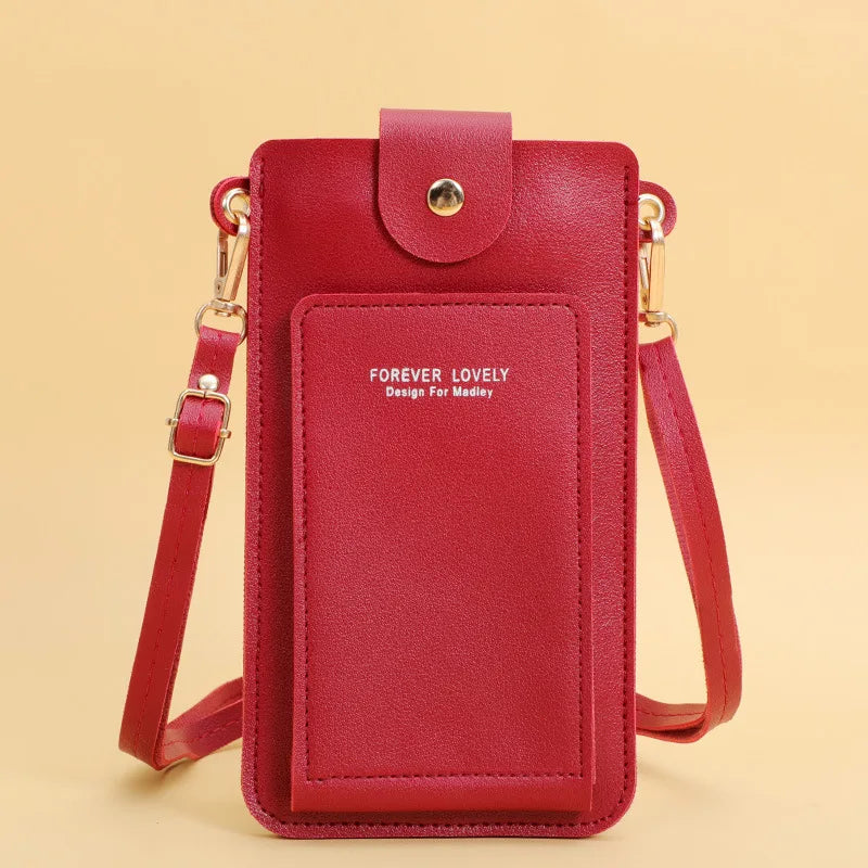 Multifunction Touch Screen Mini Shoulder Bag Woman Daily Clutch