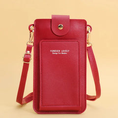 Multifunction Touch Screen Mini Shoulder Bag Woman Daily Clutch