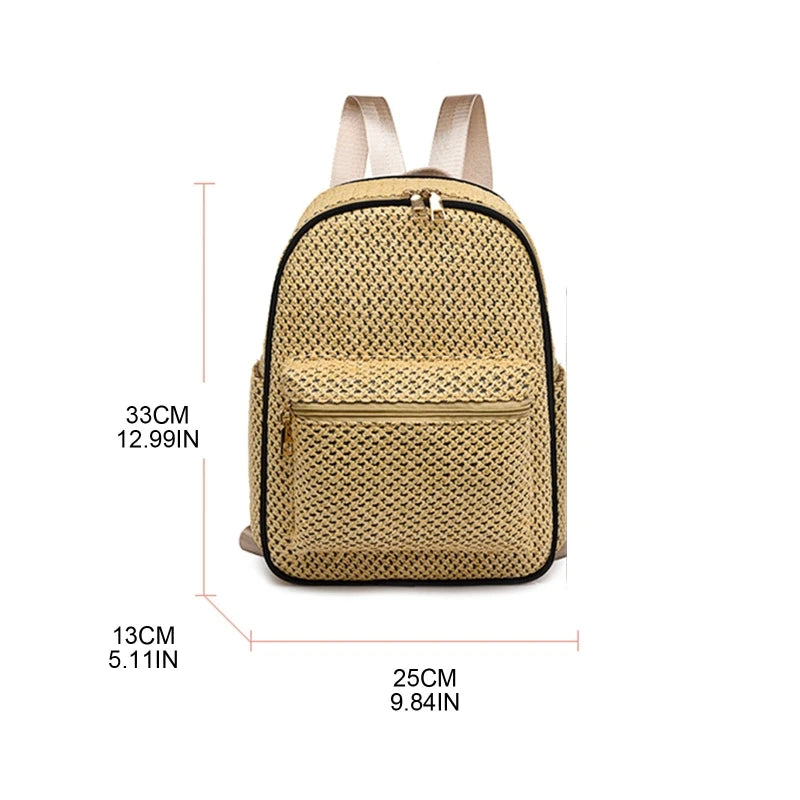 National Style Beach Backpack Shoulder Bag Rucksack Daypack for Casual Shopping