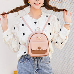 Small Backless Bag Multi-Functional Girls' Mini Backpack