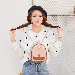 Girls' Small Backpack Mini Backless Bag Multi-Functional