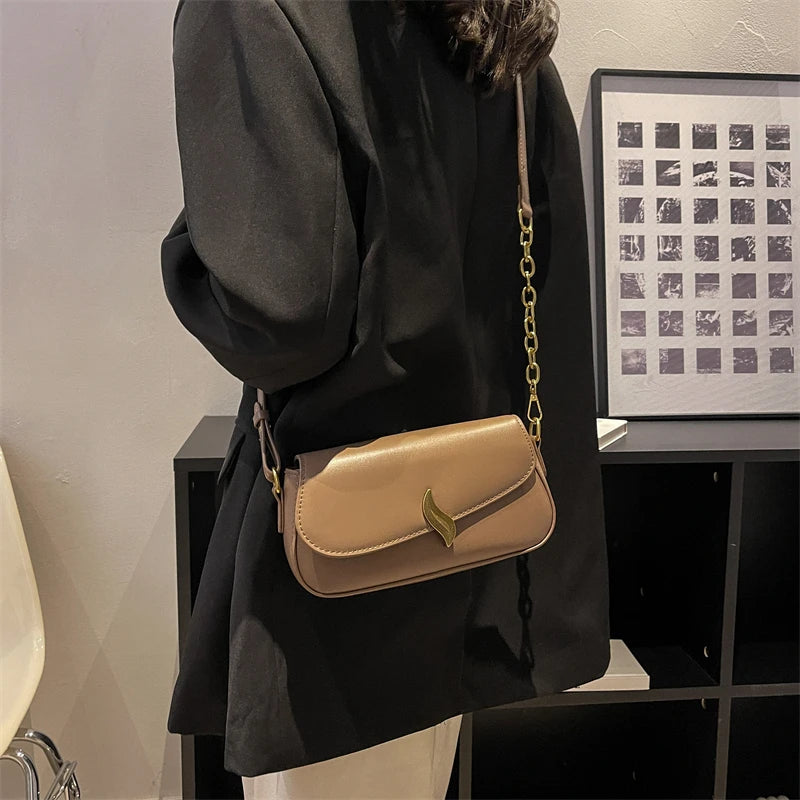 Soft Leather Shoulder Bag for Women Crossbody Bag