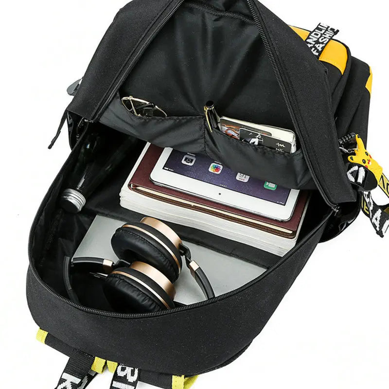 Anime Luminous Schoolbag Laptop Backpack for Boys