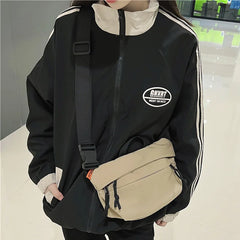 Unisex Waist Bag Street Hip-hop Fanny Pack High Nylon Belt Bag