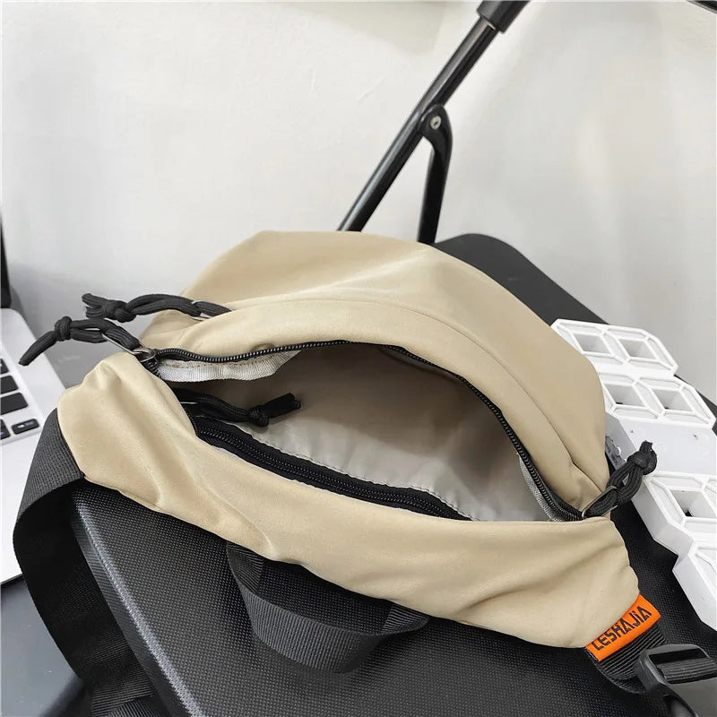 Unisex Waist Bag Street Hip-hop Fanny Pack High Nylon Belt Bag