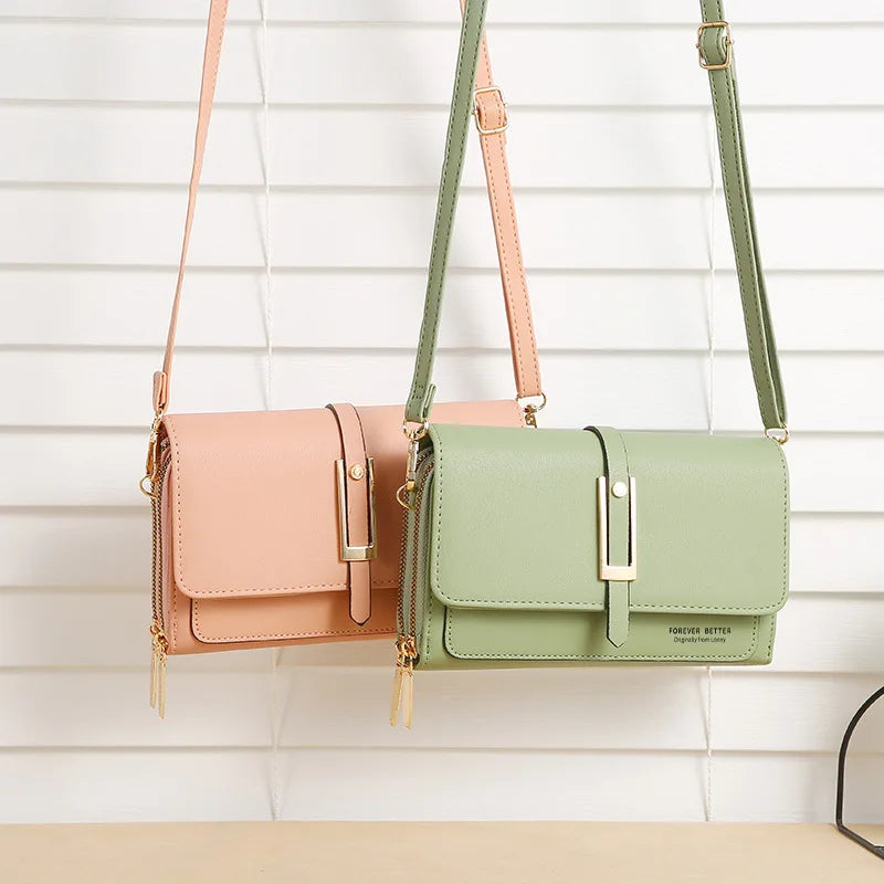 Retro Multi-function PU Messenger Bag
