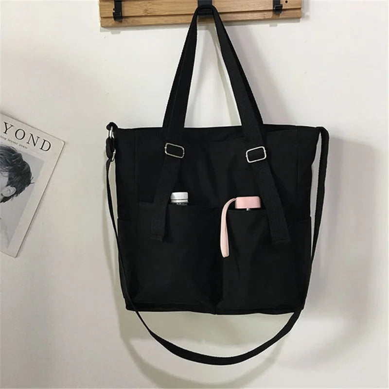 Women Canvas Tote Bag Waterproof Large Capacity
