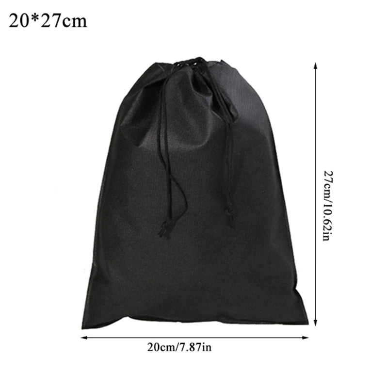 Non-woven Drawstring Bag Shoes Travel Portable Organizer Toiletry Bag