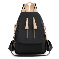 Nylon Backpack Shoulder Bag Large Capacity Solid Women's Backpack