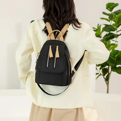 Nylon Backpack Shoulder Bag Large Capacity Solid Women's Backpack