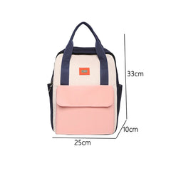 Nylon Girl Backpack for Teenage Lightweight Waterproof Travel Bag