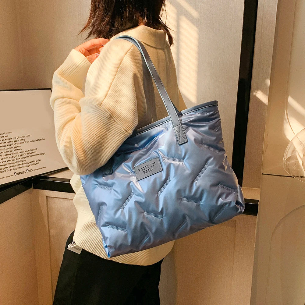 Nylon Padded Handbags Large Capacity Crossbody Bags