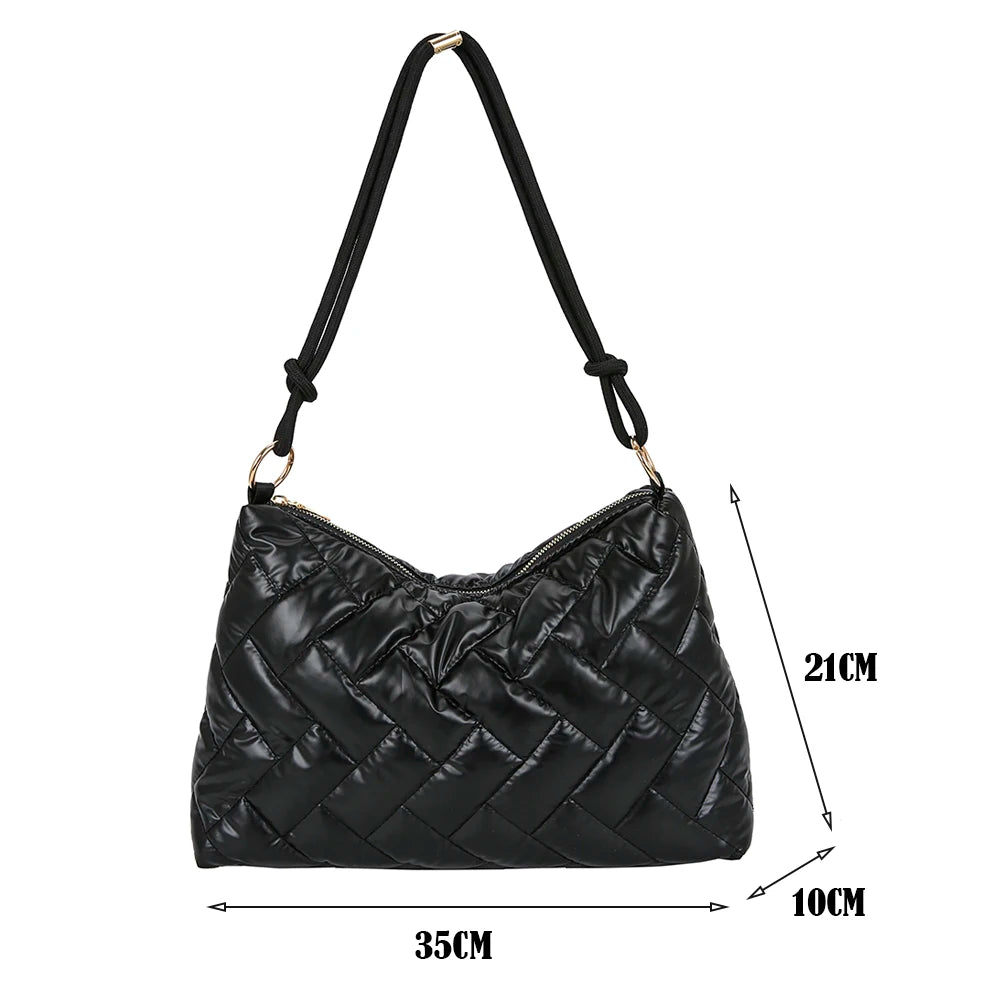 Women's Nylon Shoulder Bag Space Pad Underarm Bags Ladies Shopper Handbags