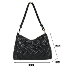 Women's Nylon Shoulder Bag Space Pad Underarm Bags Ladies Shopper Handbags