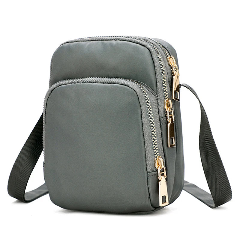 Nylon Mini Shoulder Bag for Women Crossbody Handbag
