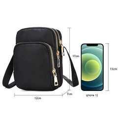 Nylon Mini Shoulder Bag for Women Crossbody Handbag