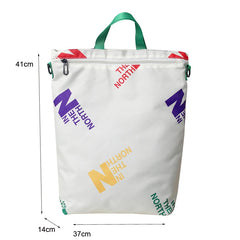 Nylon Women Backpack Female Bookbag Teenage Girls Printed Letter Mochila