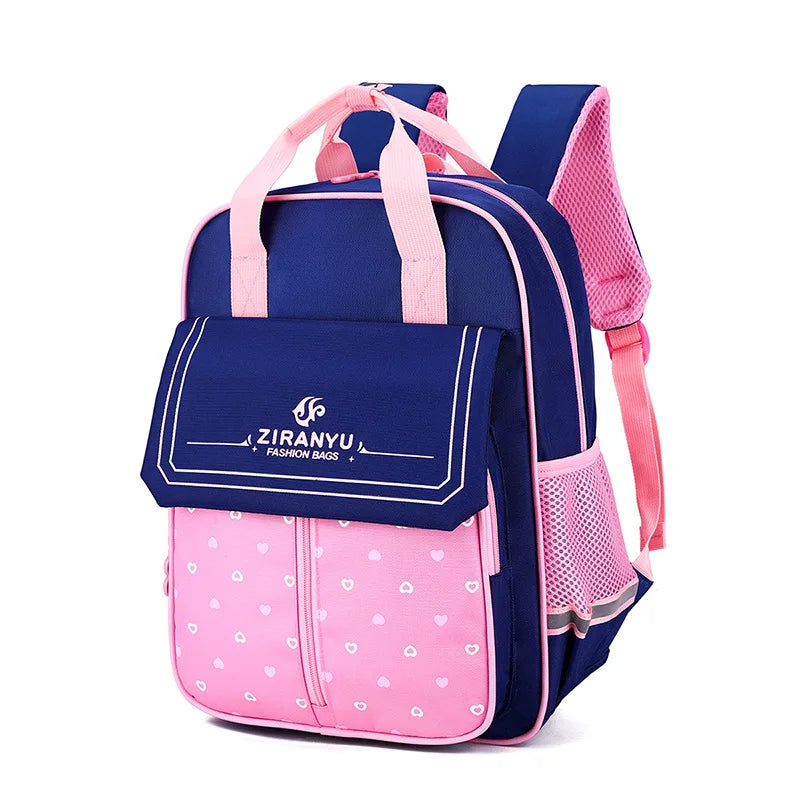 Orthopedic Schoolbag Nylon Kids Backpack Boys Girls School Bags Children