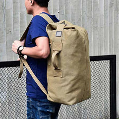 Canvas Backpack Large Capacity Sport Rucksack for Men
