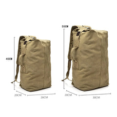 Canvas Backpack Large Capacity Sport Rucksack for Men