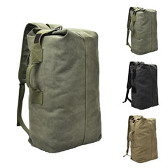 Canvas Backpack Large Capacity Sport Rucksack for Men