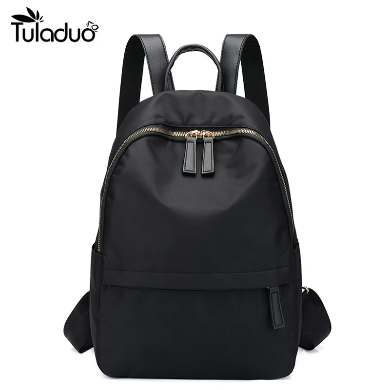Oxford Women's Anti-theft Backpack Solid School Bag