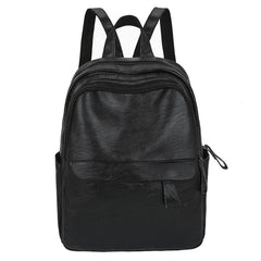 PU Backpack Retro Large Capacity Waterproof Leather Travel Rucksack Bag