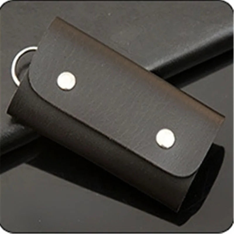 PU Leather Car Key Wallet Solid Key Holder Housekeeper Keys Organizer Key Case
