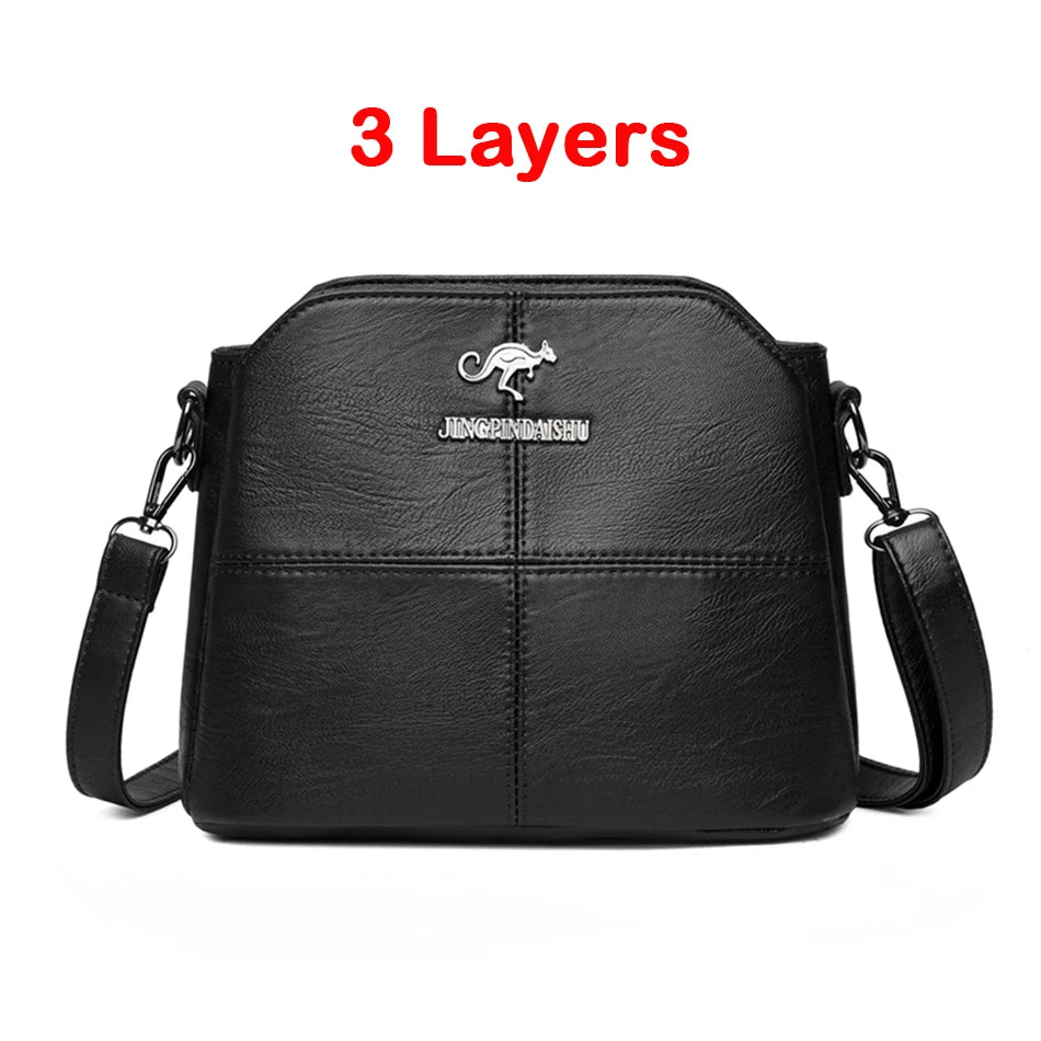 PU Leather Handbags Purses Small Crossbody Messenger Bags for Women