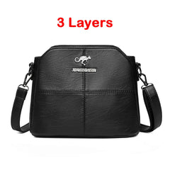 PU Leather Handbags Purses Small Crossbody Messenger Bags for Women