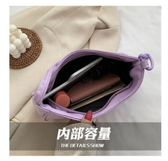 PU Leather Small Purse Handbags Acrylic Chain Armpit Bag Girls Shoulder Bags
