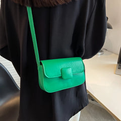 PU Leather Shoulder Crossbody Bag Women Candy Handbags Lipstick Square Sling Pur