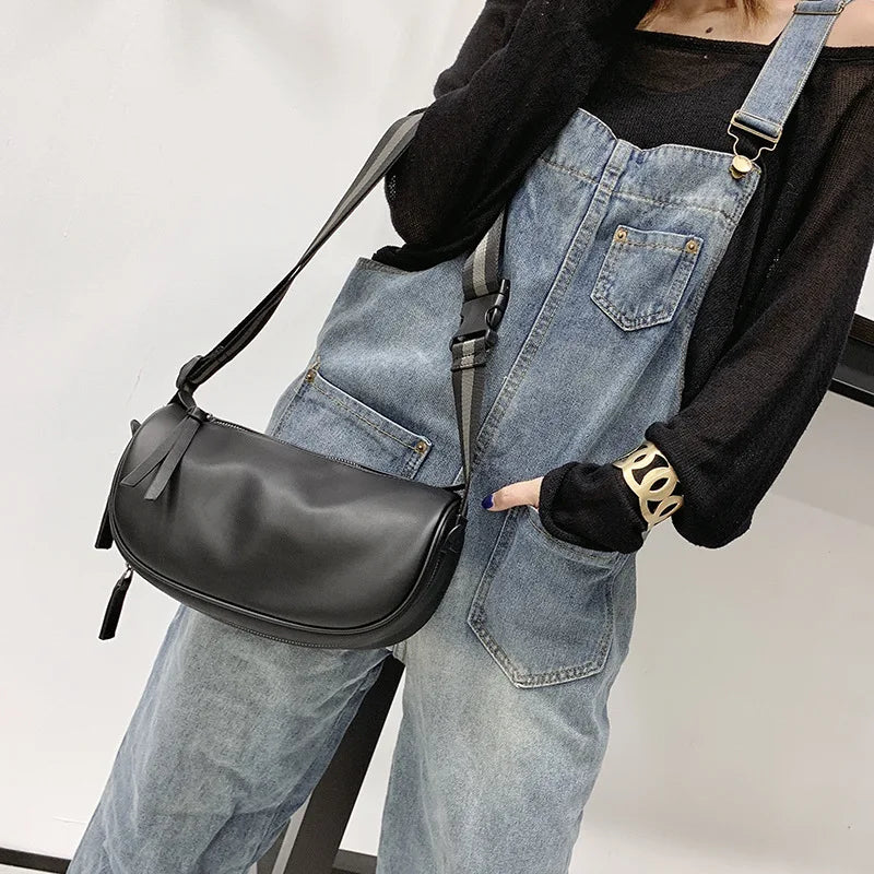 PU Leather Waist Packs Female Soft Leather Messenger Bag Women Crossbody