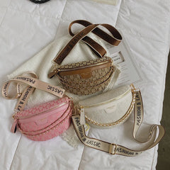 Small Waist Bag Women Chain Strap Fanny Pack Crossbody Bag