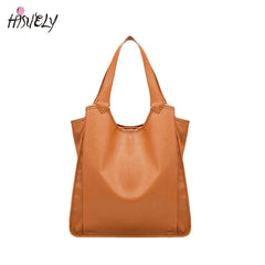 PU Leather Handbag Large Capacity Casual Tote Bag Shoulder Bag