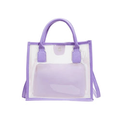 Small PVC Jelly Bag Clear Shoulder Crossbody for Girls