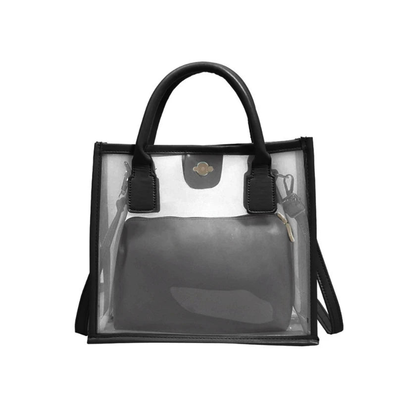 Small PVC Jelly Bag Clear Shoulder Crossbody for Girls