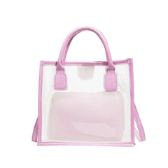 Small PVC Jelly Bag Clear Shoulder Crossbody for Girls